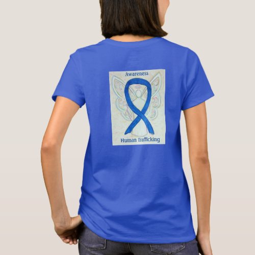Human Trafficking Awareness Ribbon Angel Shirts