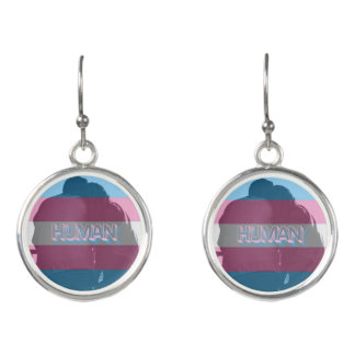 Human Trans Pride Earrings