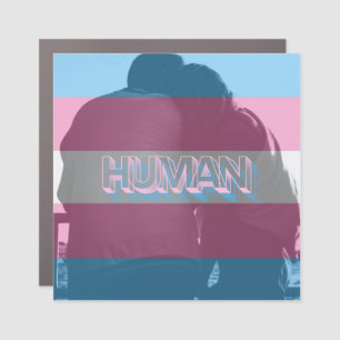 Human Trans Pride Magnet