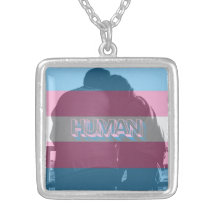 Human Trans Pride Necklace