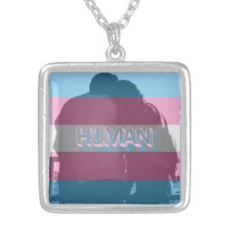 Human Trans Pride Necklace