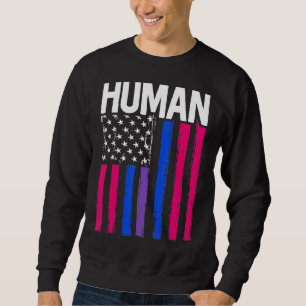 Human Transgender Pride Trans Ally Flag Proud Lgbt Sweatshirt