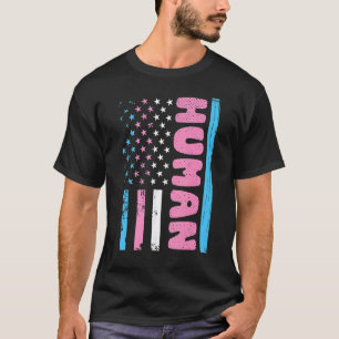 Human Transgender Pride Trans Ally Flag Proud Lgbt T-Shirt