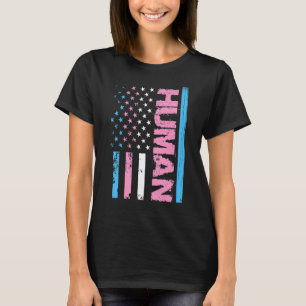 Human Transgender Pride Trans Ally Flag Proud Lgbt T-Shirt