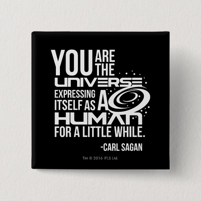 Human Universe Pinback Button (Front)