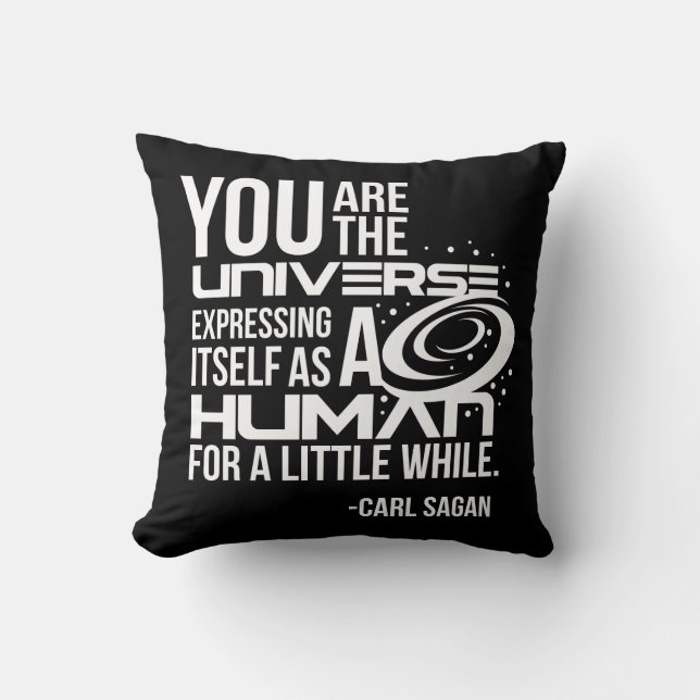 Human Universe Throw Pillow (Front)