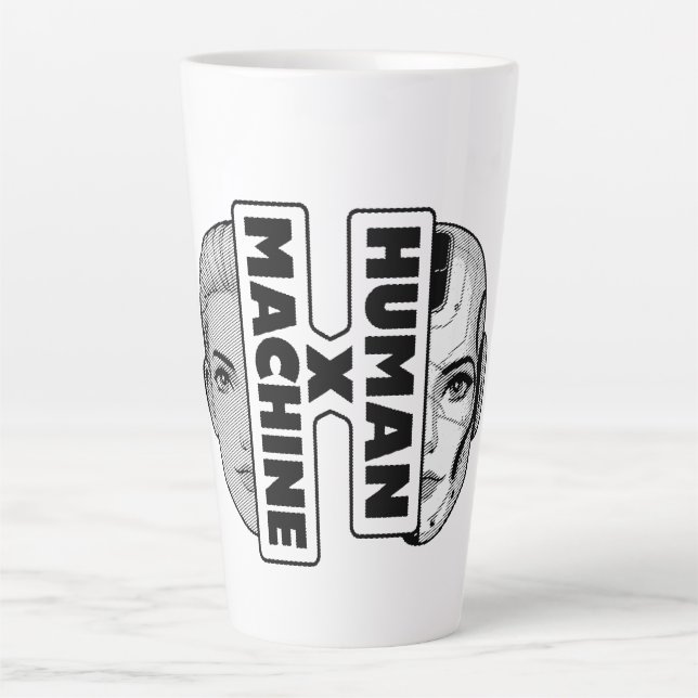 HUMAN x MACHINE Latte Mug (Front)