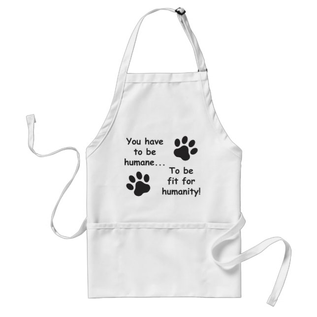 Humane for Humanity Adult Apron (Front)