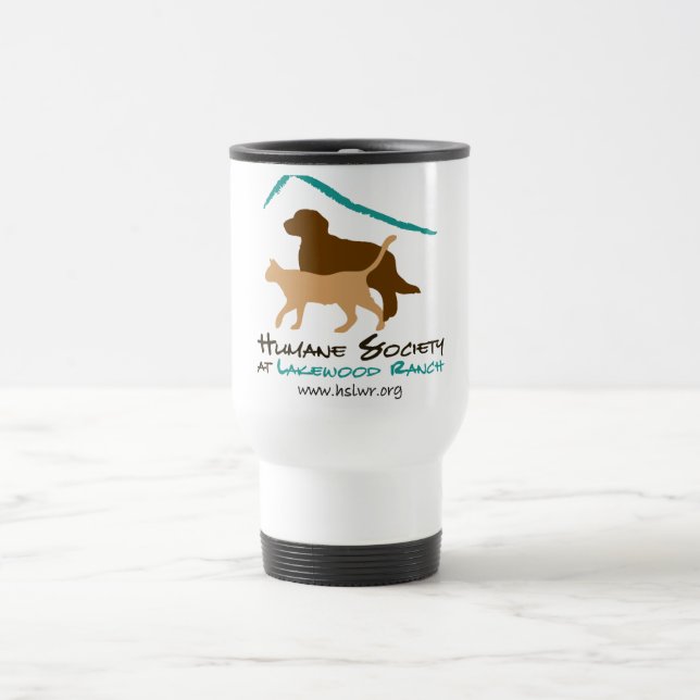 Humane Society at Lakewood Ranch logo travel mug (Center)
