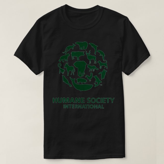 Humane Society International Zip  T-Shirt (Design Front)