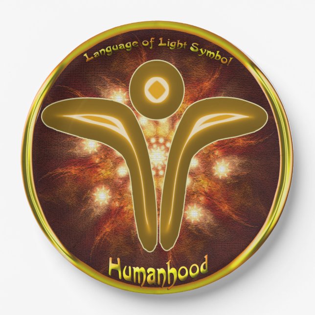 Humanhood Symbol Art Paper Plates (Front)