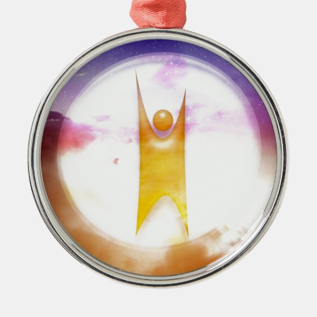 Humanism Symbol Metal Ornament (Front)