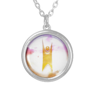 Humanism Symbol Silver Plated Necklace