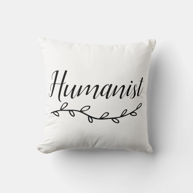 Humanist Throw Pillow (Front)