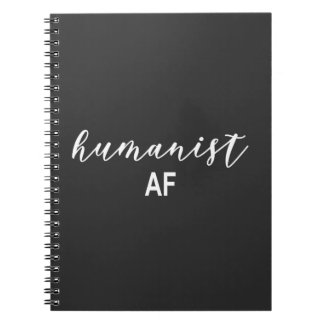 Humanist Typographic quirky fun notebook