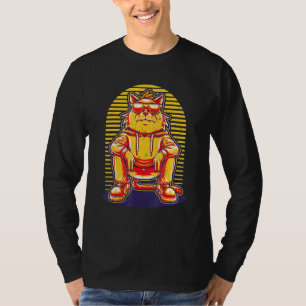 Humanistic Cat Vintage Retro Style Human Like Cat T-Shirt