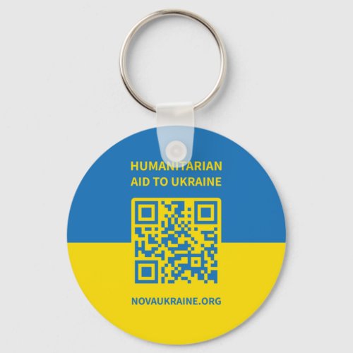 Humanitarian Aid to Ukraine Keychain