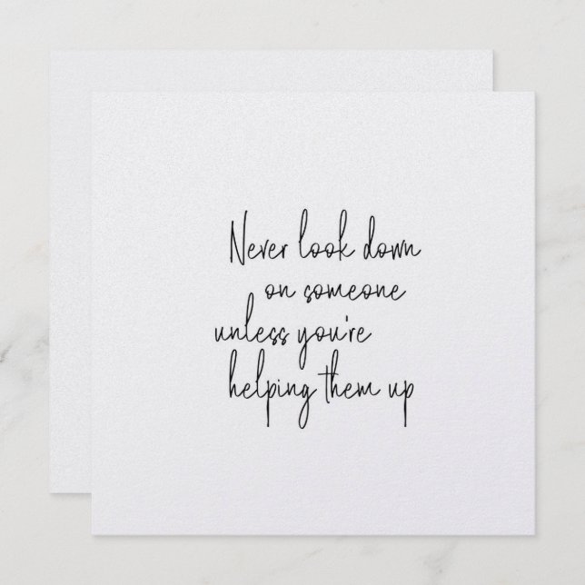 HUMANITY 5.25 x 5.25 card (Front/Back)