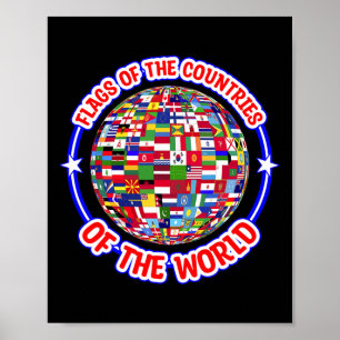 Humanity And Traveler Designs Men's Earth Day Flag Poster