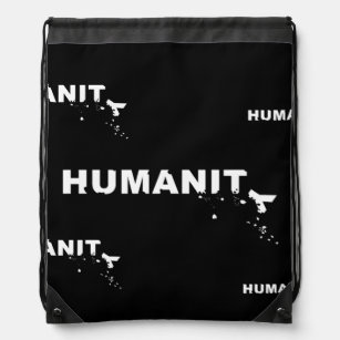 Humanity Crumbling Drawstring Bag