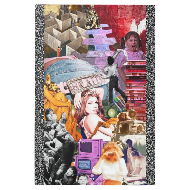 Humanity’s Youth – Chaotic Pop Collage Metal Print (Front)