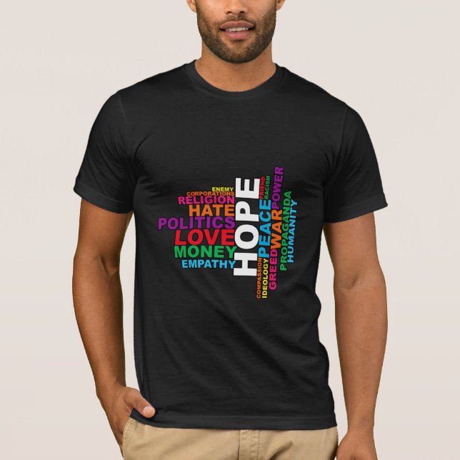 Humanity Word Cloud T-Shirt (Front)
