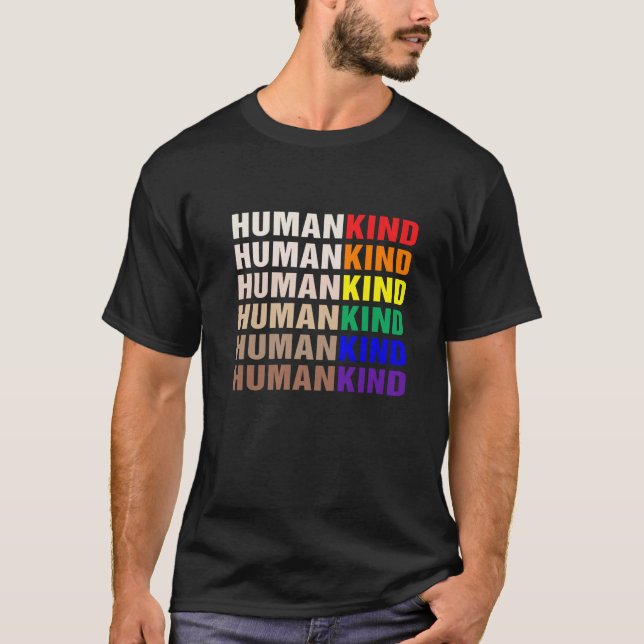 HUMANKIND Inspirational LGBT Premium T Shirt (Front)