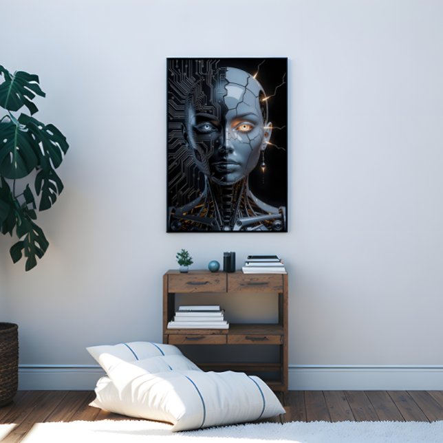Humanoid Artificial Intelligence Canvas Print (Humanoid Artificial Intelligence Canvas Print)