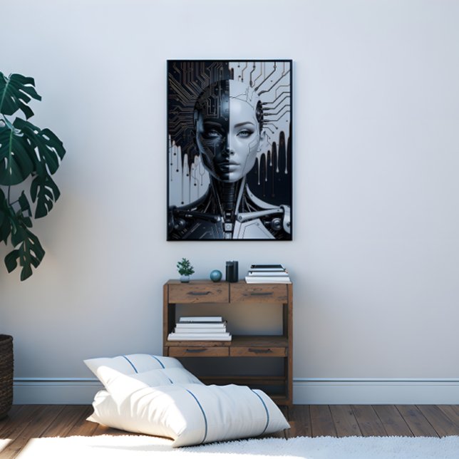 Humanoid Artificial Intelligence Canvas Print (Humanoid Artificial Intelligence Canvas Print)