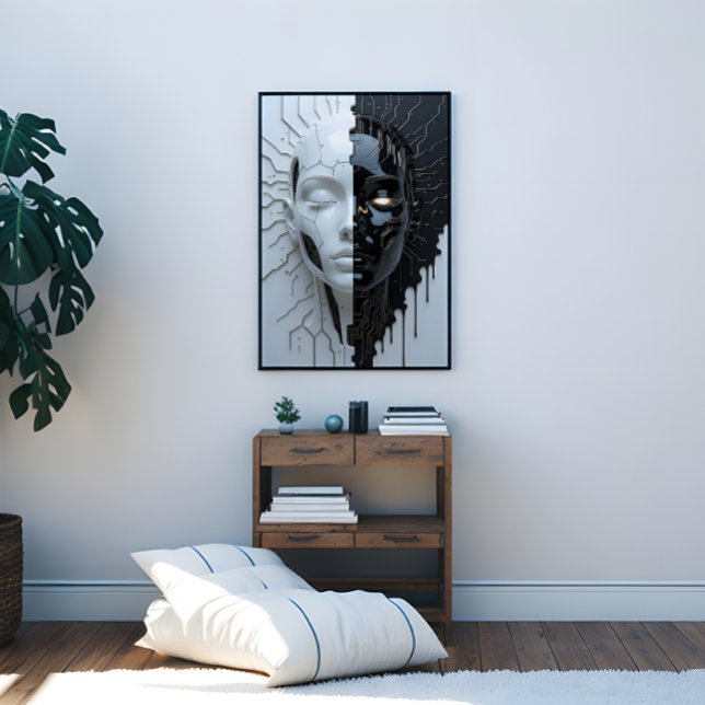 Humanoid Artificial Intelligence Canvas Print (Humanoid Artificial Intelligence Canvas Print)