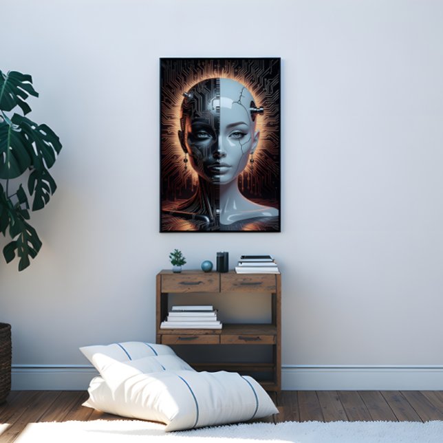 Humanoid Artificial Intelligence Canvas Print (Humanoid Artificial Intelligence Canvas Print)