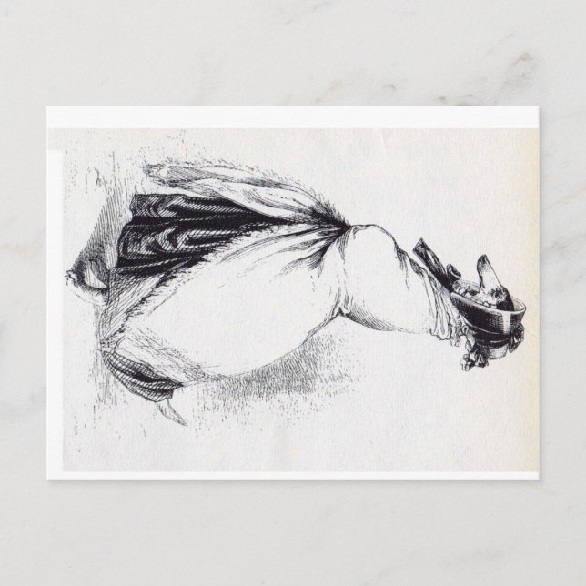 Humanoid female dog postcard (Front)