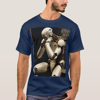 humanoid robot in the exact position T-Shirt