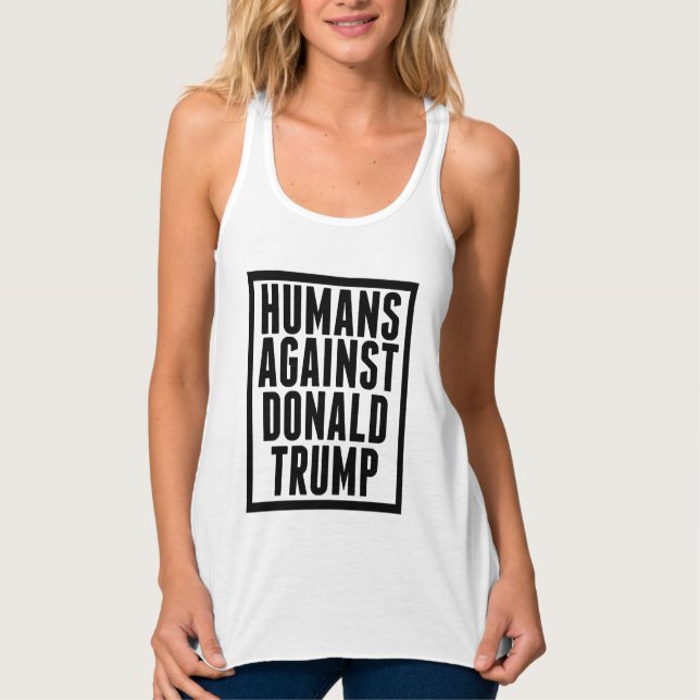 Humans Against Donald Trump Tank Top (Front)