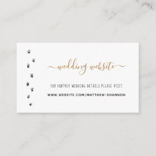 Humans Are Getting Married Pet Wedding Website Enclosure Card