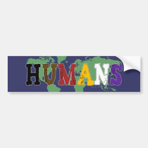 Humans Bumper Sticker