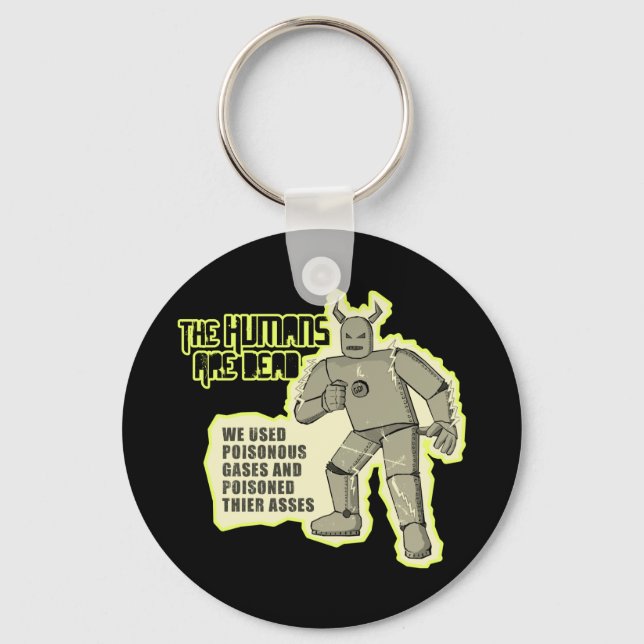 Humans Dead Conchords Dark Keychain (Front)