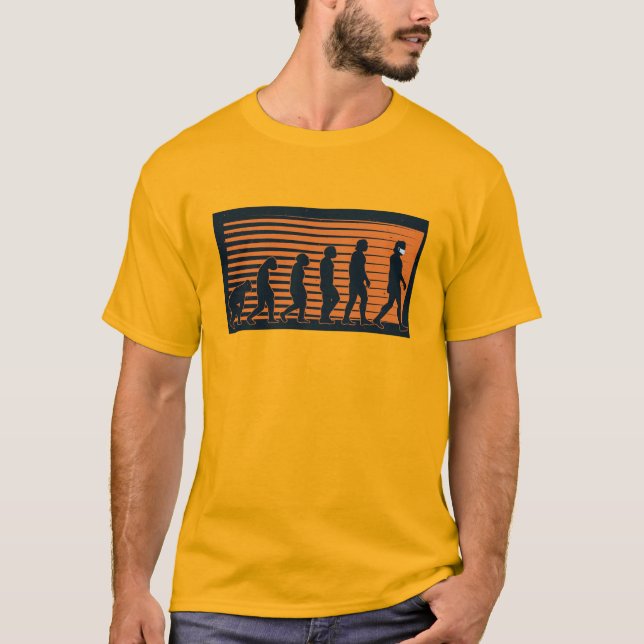 Humans evolution T-Shirt (Front)