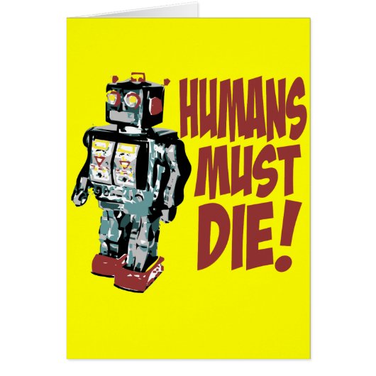 Humans Must Die Cards (Front)