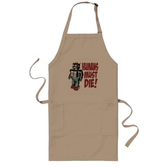 Humans Must Die Long Apron (Front)
