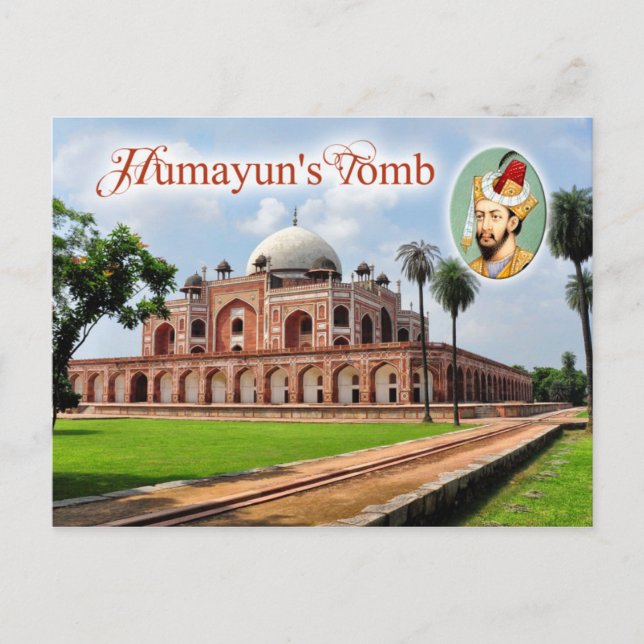 Humayun's Tomb in Delhi, India Postcard (Front)