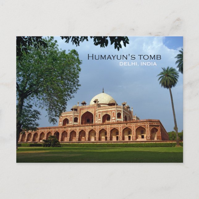 Humayun's Tomb in Delhi, India Postcard (Front)