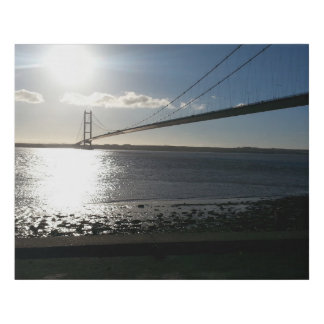 Humber Bridge Faux Canvas Print