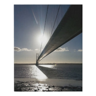 Humber Bridge Faux Canvas Print