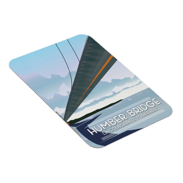 Humber Bridge, Lincolnshire & Yorkshire Magnet (Right Side)