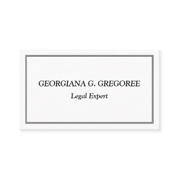 Humble and Dapper Law Professional Business Card Humble and Dapper Law Professional Business Card