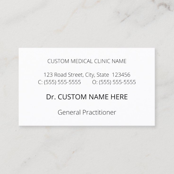 Humble and Minimalist Style Business Card Zazzle