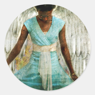 Humble Angel Classic Round Sticker