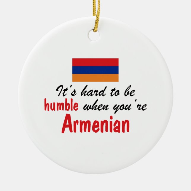 Humble Armenian Ceramic Ornament (Front)
