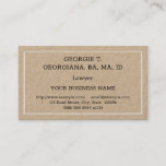 [ Thumbnail: Humble, Basic Attorney Business Card ]